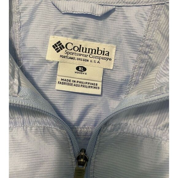 Columbia Packable Women's Blue Full Zip Windbreaker Jacket M (See Description) - Picture 4 of 10